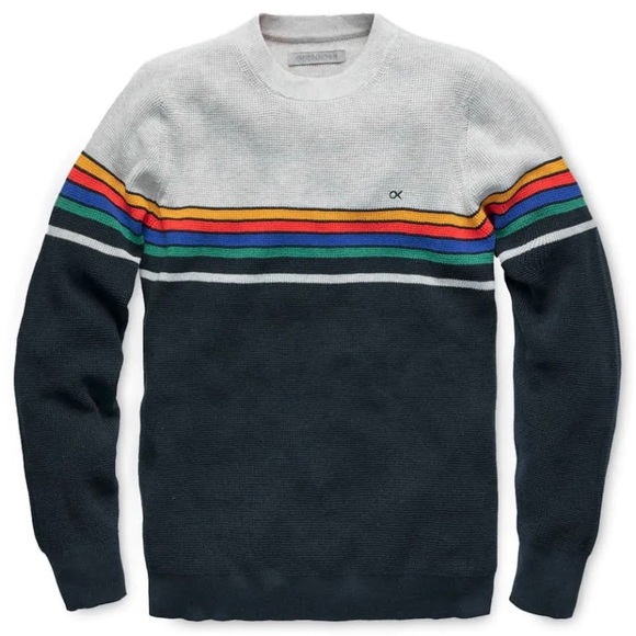 Outerknown Nostalgic Sweater Retro Inspired Stripes Size XL - Picture 2 of 9
